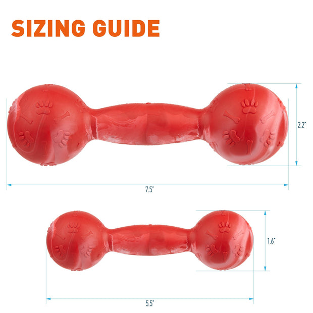 Rubber Dumbbell Toy