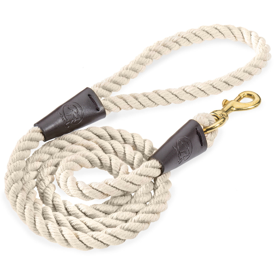 Country Rope Dog Leash 4.5 Feet Creme Beige